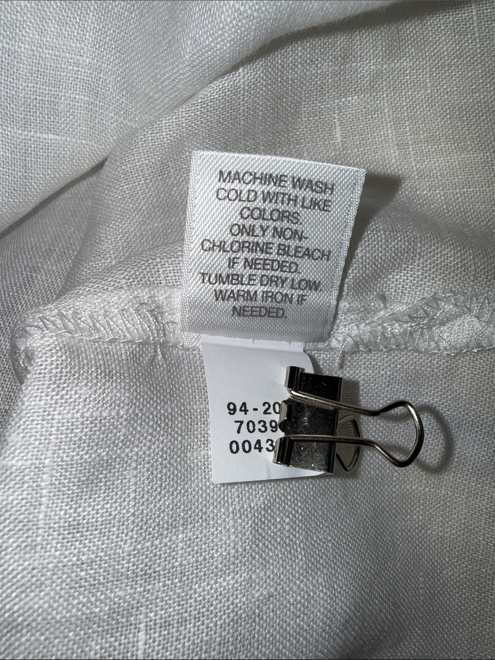 J. Jill White Linen Button-Front Top - Picture 8 of 8